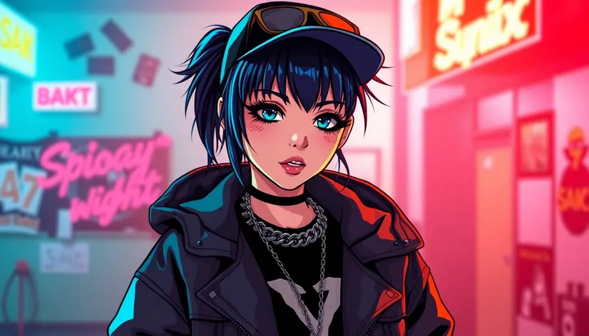 swag gangster anime girl