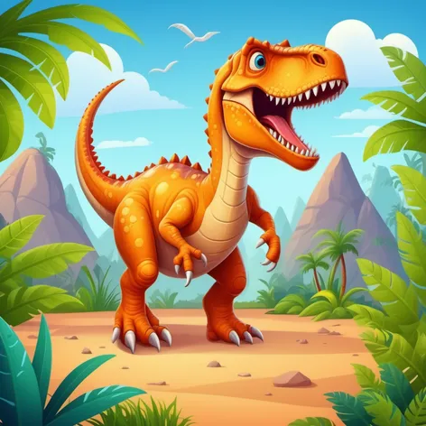 cartoon dinosaur