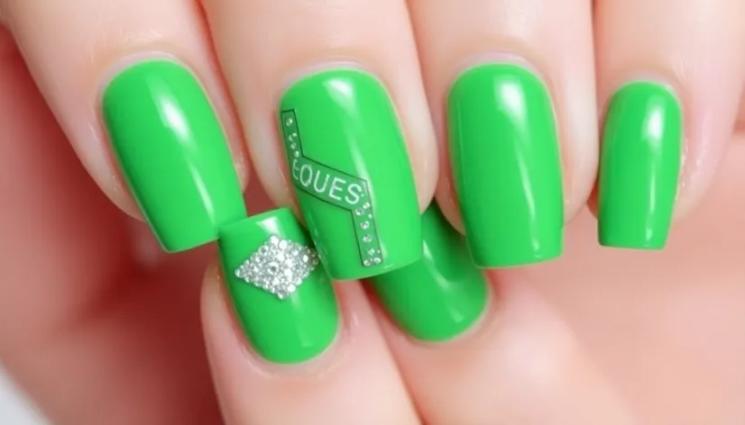 green nail ideas