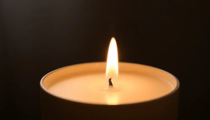 a white candle