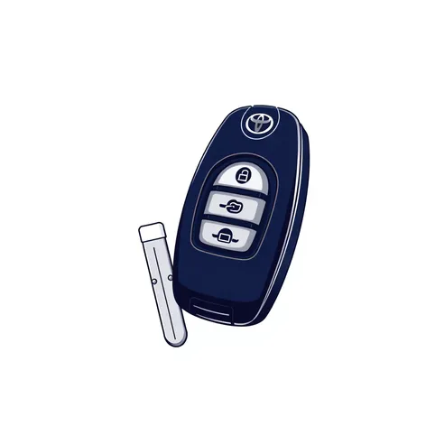 toyota car keys vector