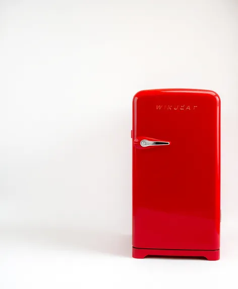 red refrigerator