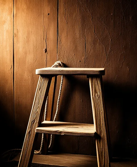 wooden step ladder