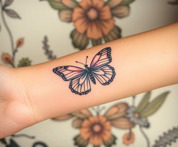 butterfly forearm tattoo