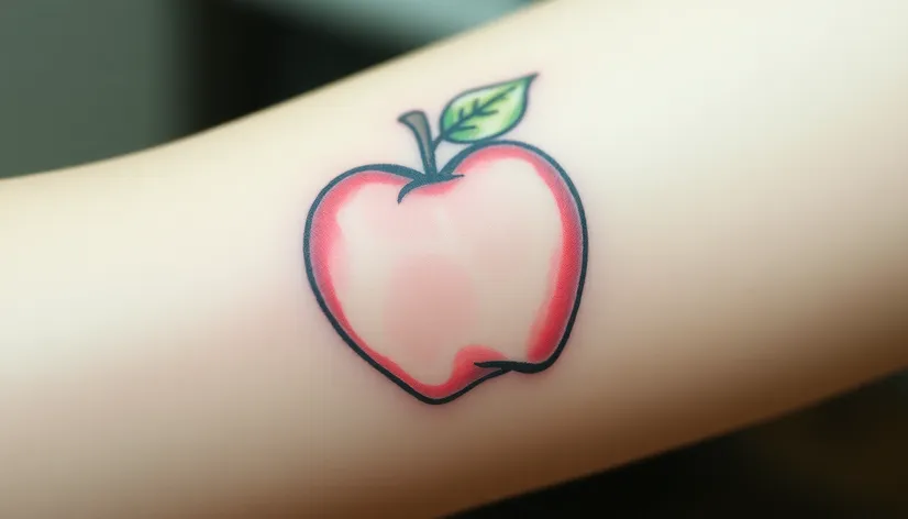 apple tattoo