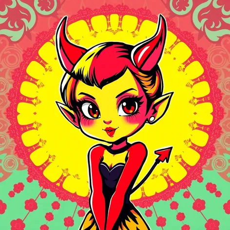 cute devil girl pop