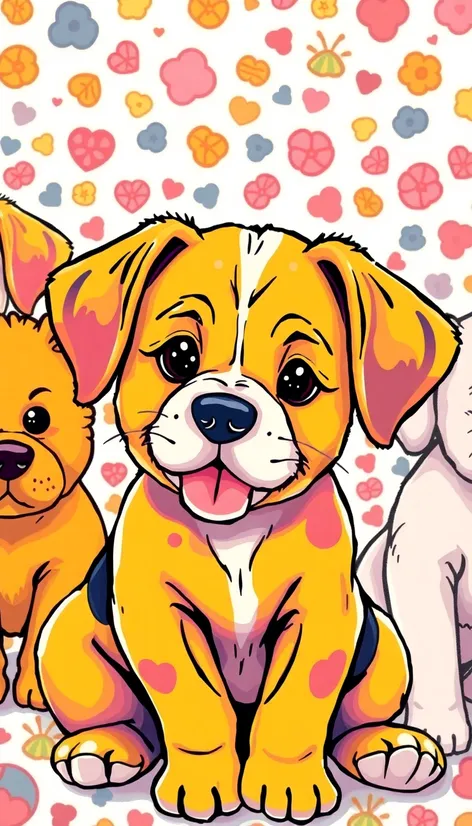 puppy coloring book pages