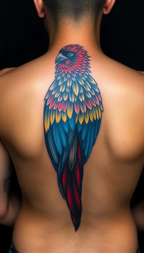 bird back tattoo