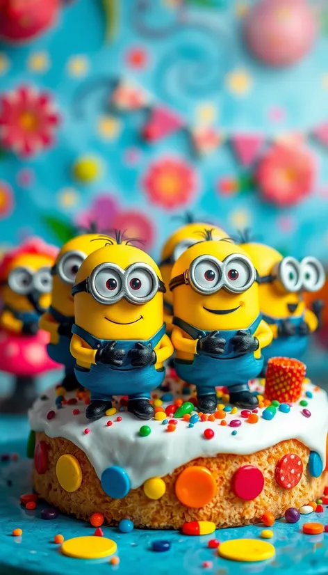 minions on cake