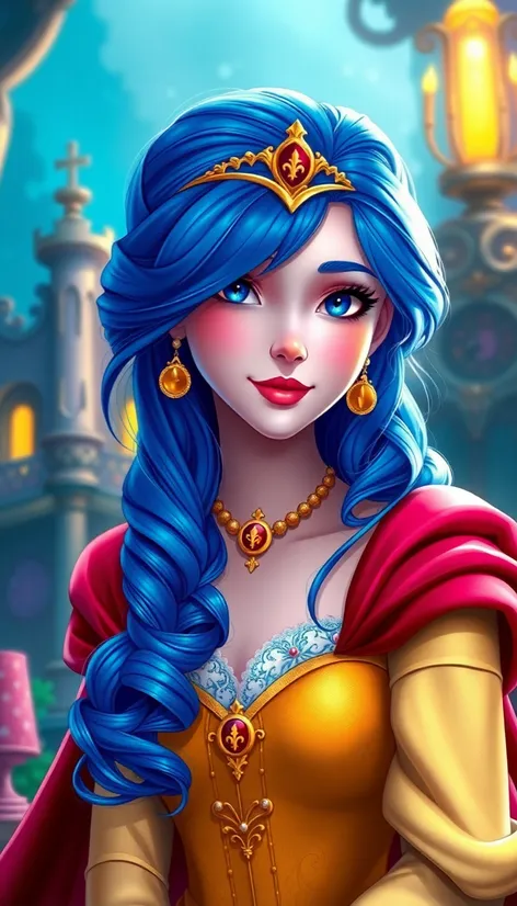 disney princess with blue