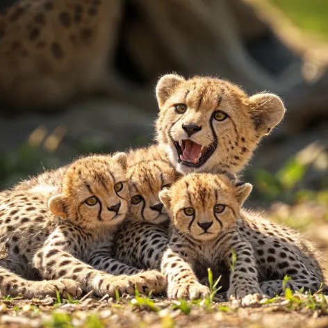 cheetah AND babies