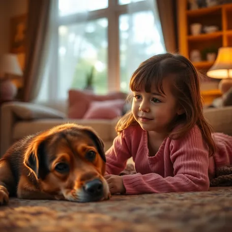 a little girl laying