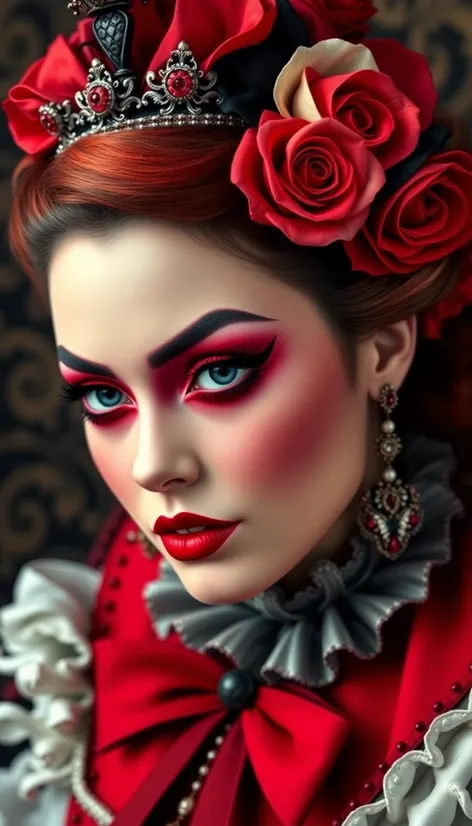 queen of hearts makeup