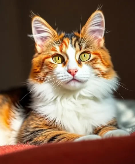 calico maine coon cat