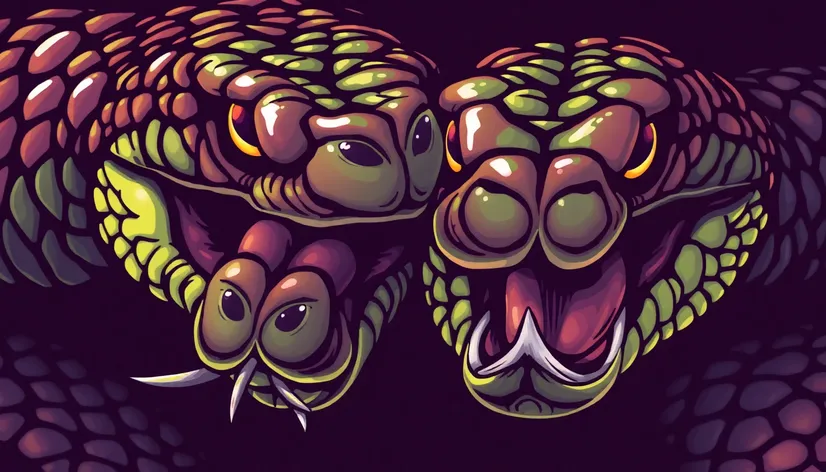 drawings of snake heads