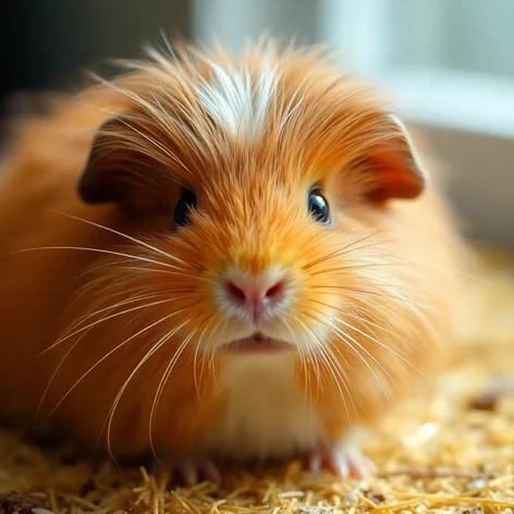 long haired guinea pig