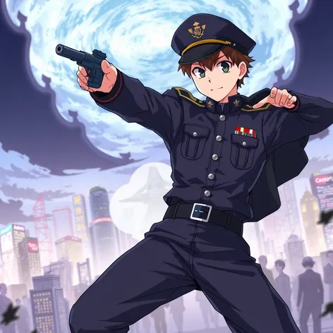 anime military man