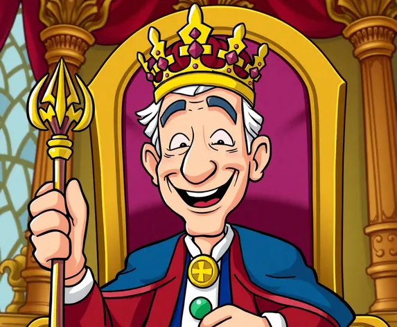 king joe biden cartoon