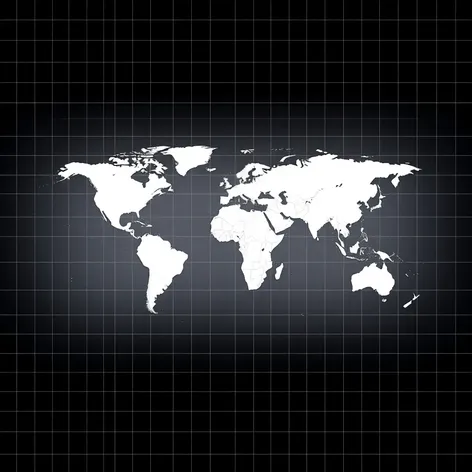 world map with grid