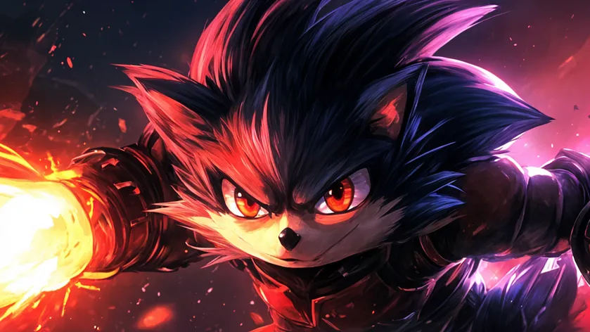 Buff Shadow the hedgehog