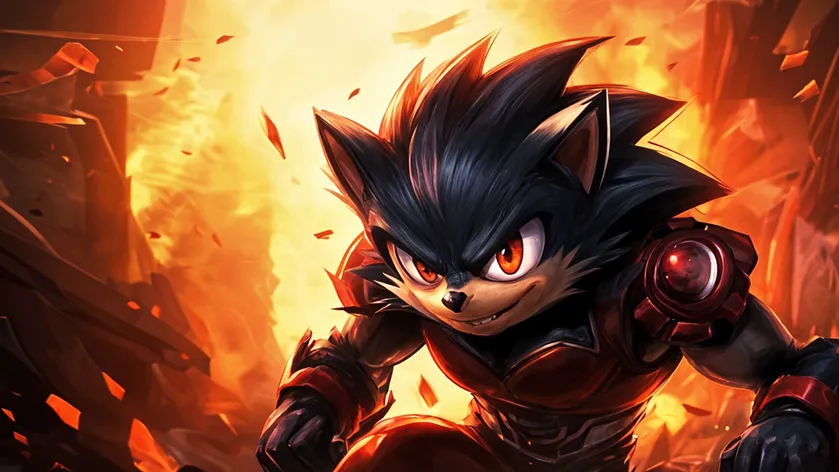 Buff Shadow the hedgehog