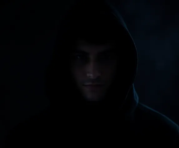 guy with black hoodie