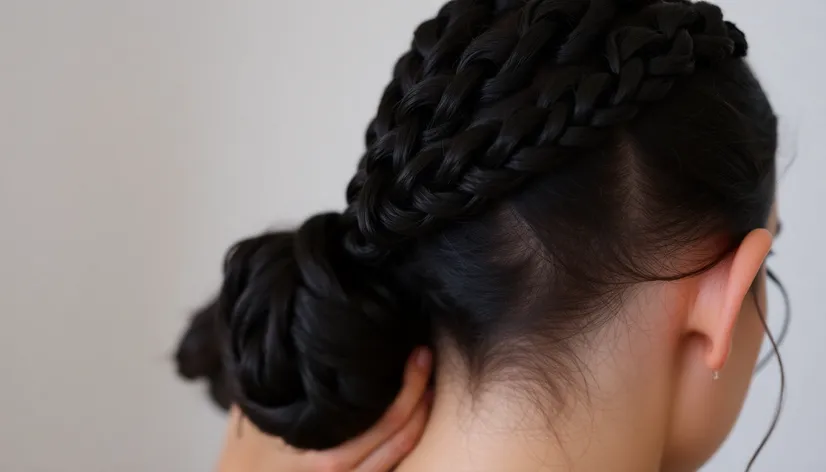 braided buns for black