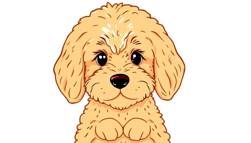 goldendoodle easy drawing