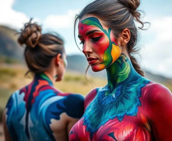 women's body painting