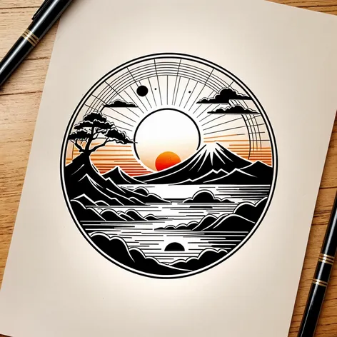 japanese sunset