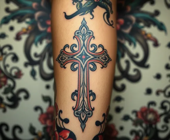 tattoo on arm cross