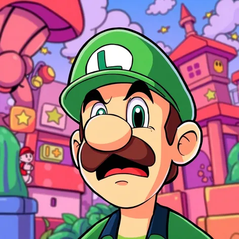 luigi scared face