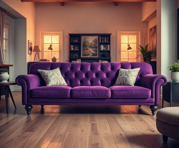 purple sofa sers