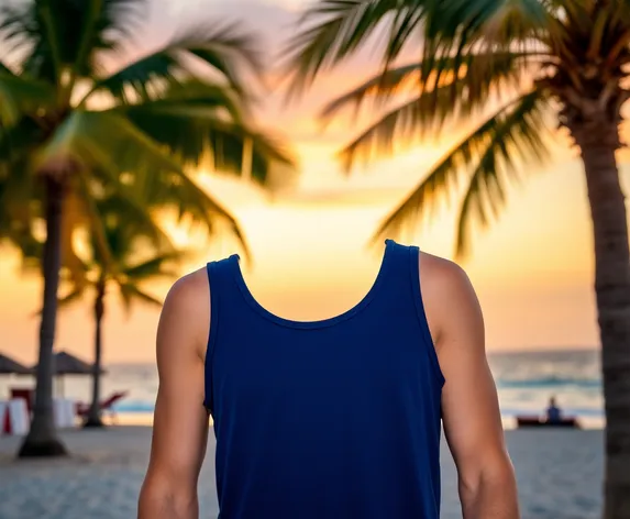 navy blue tank top