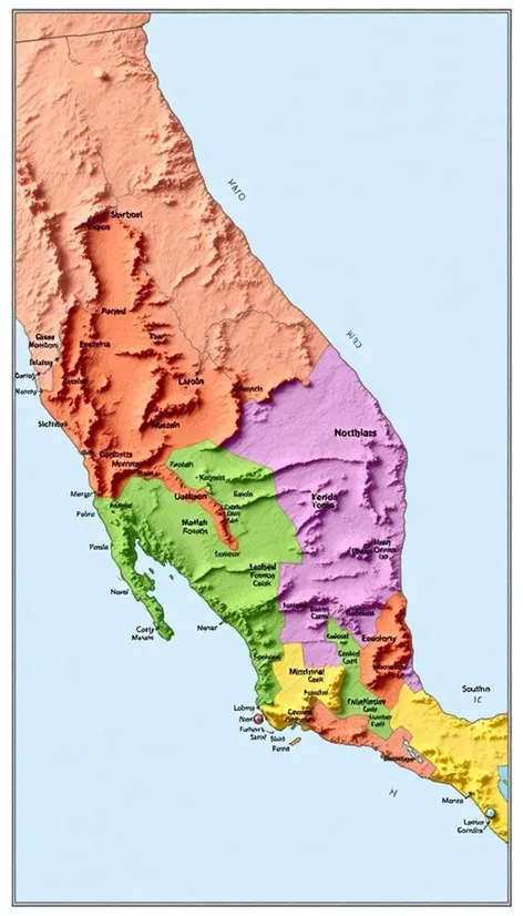 map of southern us