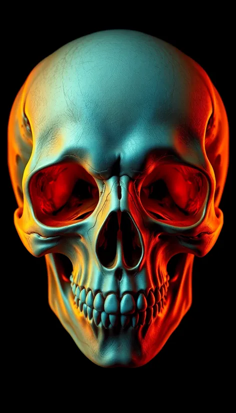 hyper realistic skull