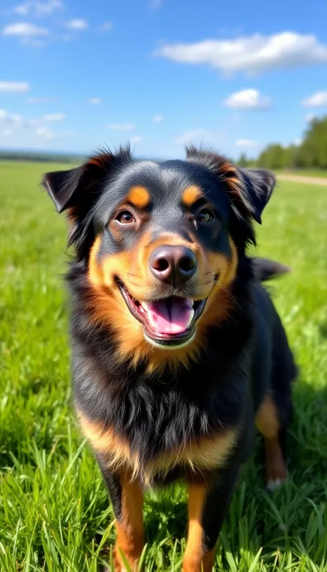 australian shepherd rottweiler mix