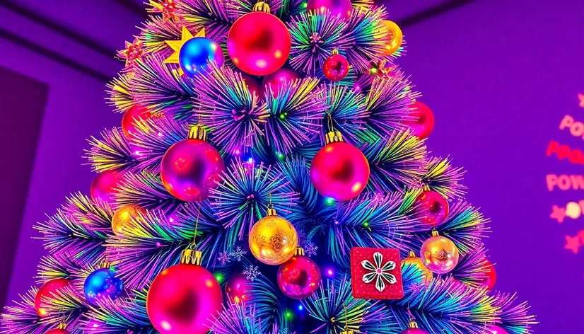 lisa frank christmas tree