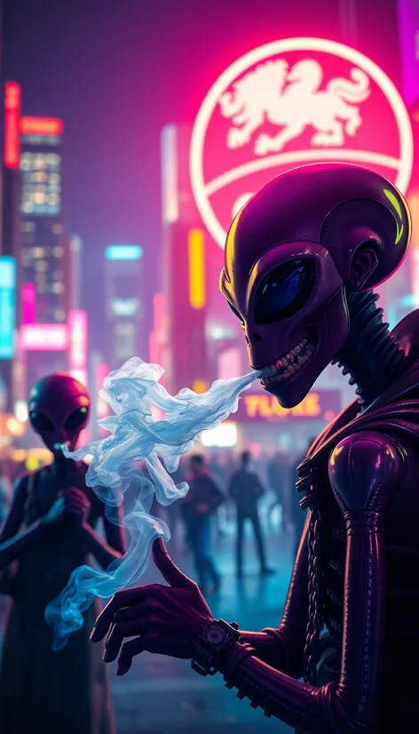 aliens smoking