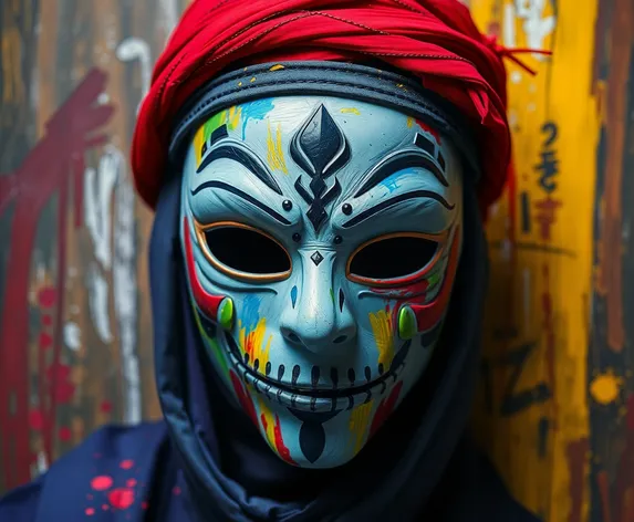 mask with paint