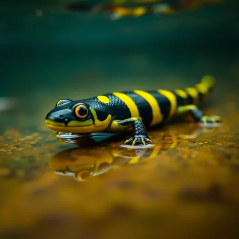 black yellow salamander soft