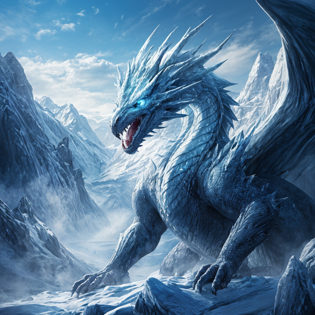 ice dragon that uses Image – Free AI Generator | Makepix