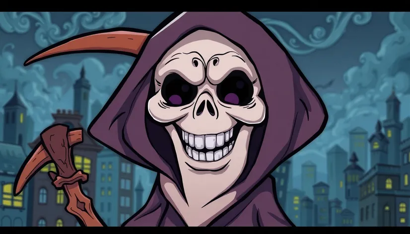 cartoon of grim reaper