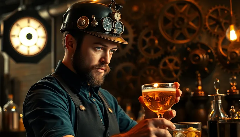 steampunk bartender