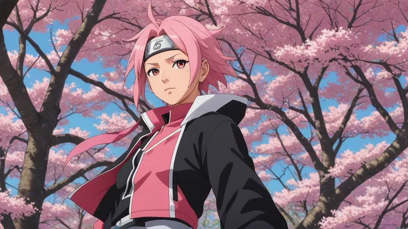 Adult sakura from boruto