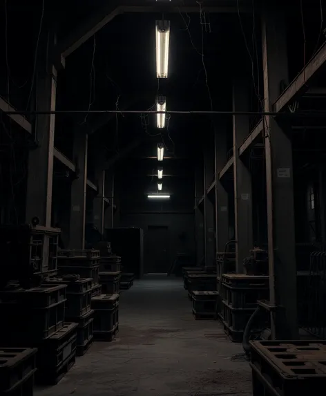 dark abandoned warehouse