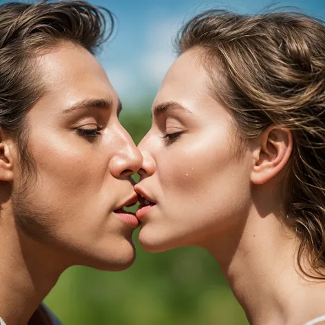 Create a kissing photo