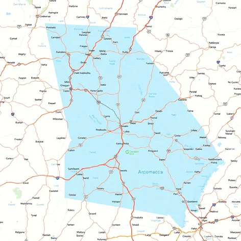 georgia state road map