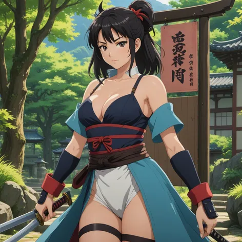 Sexy busty samurai