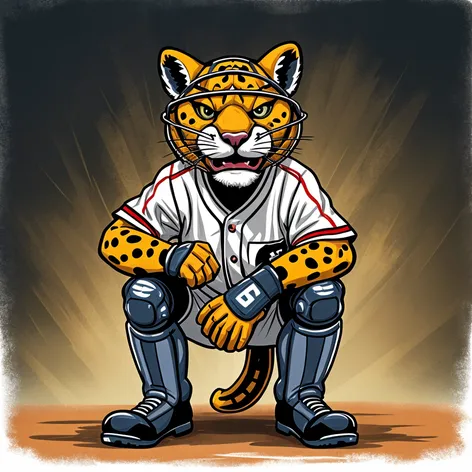 costume cougar mascot baseball